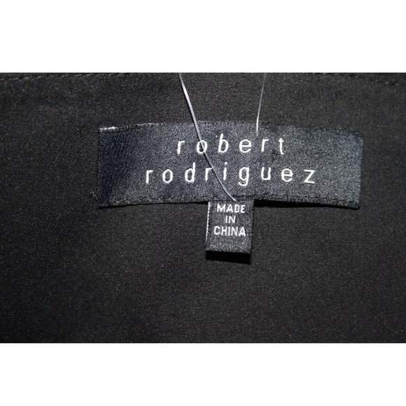 NWT $297 Robert Rodriguez Black Cocktail Dress Size 8 Neiman Marcus One Shoulder - Picture 4 of 5